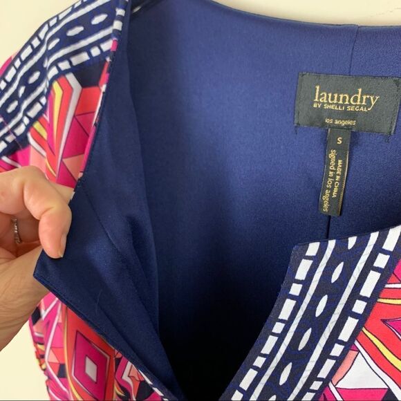 Laundry by Shelli Segal Pink Multi Shift Dress - Picture 7 of 12